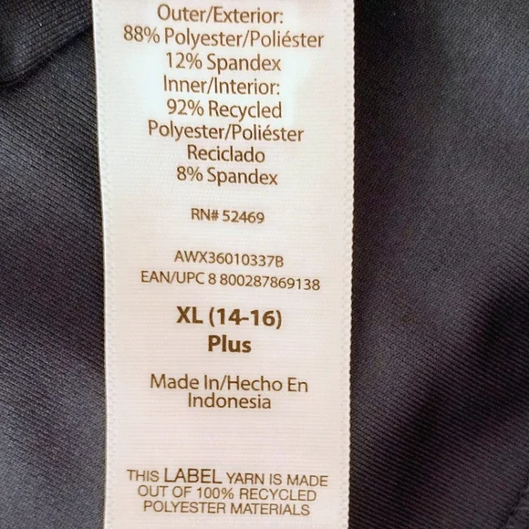 ATHLETIC WORKS Pleated Navy Skort Pull-up NEW Plus XL 14-16 - Picture 6 of 8